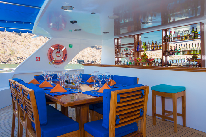 Al Fresco dining option on the Ultimate Galapagos Luxury Experience