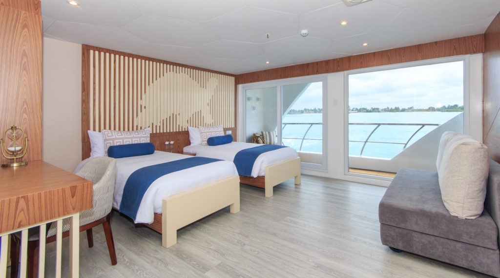 Twin Suite onboard the Elite Galapagos Luxury Expedition